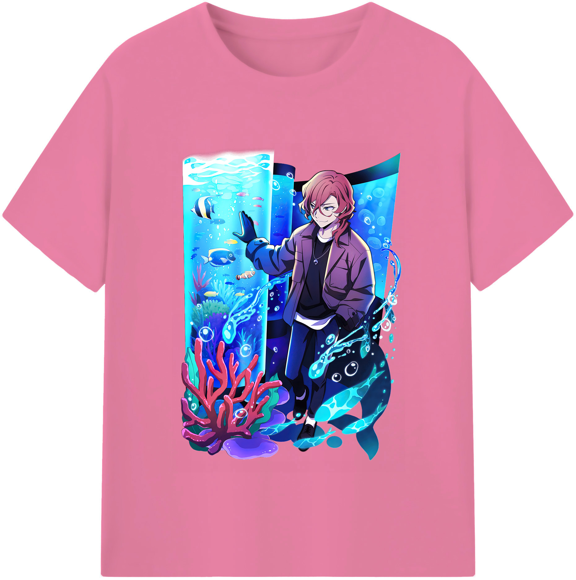 （画像用） 文豪ストレイドッグス Bungo Stray Dogs 綿100％半袖Tシャツ（フロントプリント）